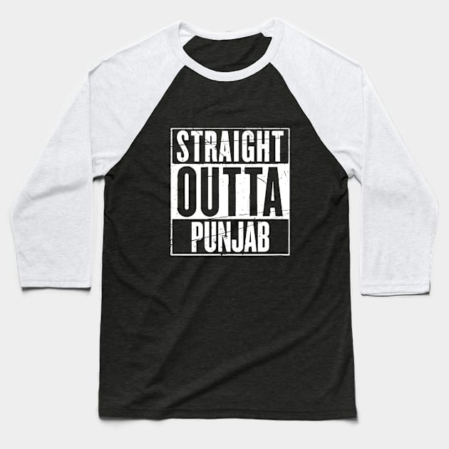 Straight Outta Punjab Baseball T-Shirt by inkstyl